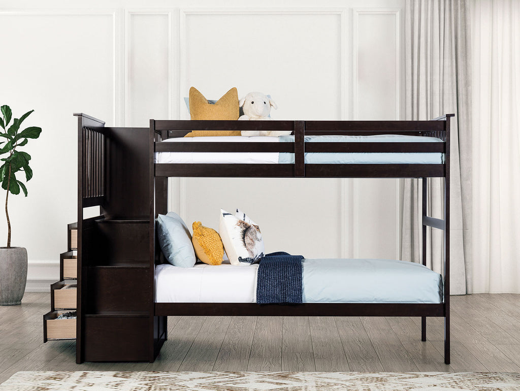Ontario - Twin/Twin Bunk Bed, Espresso