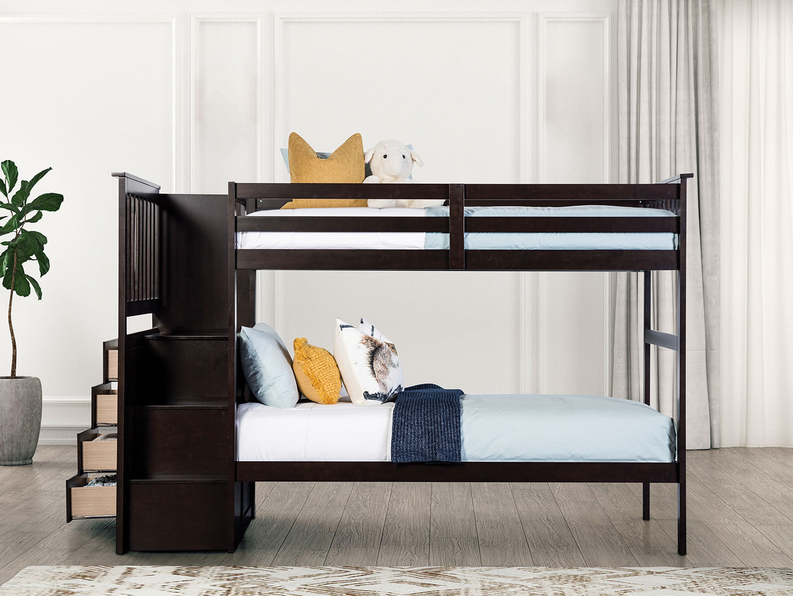 Ontario - Twin/Twin Bunk Bed, Espresso