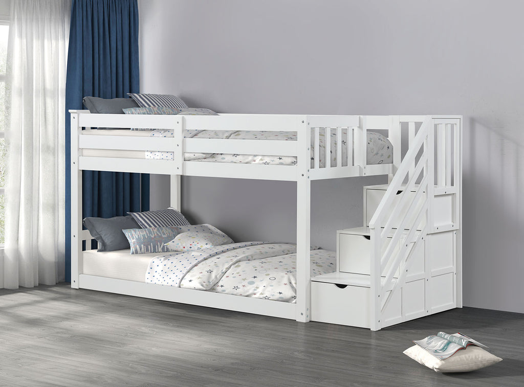Jojo - Twin Bunk Bed, White