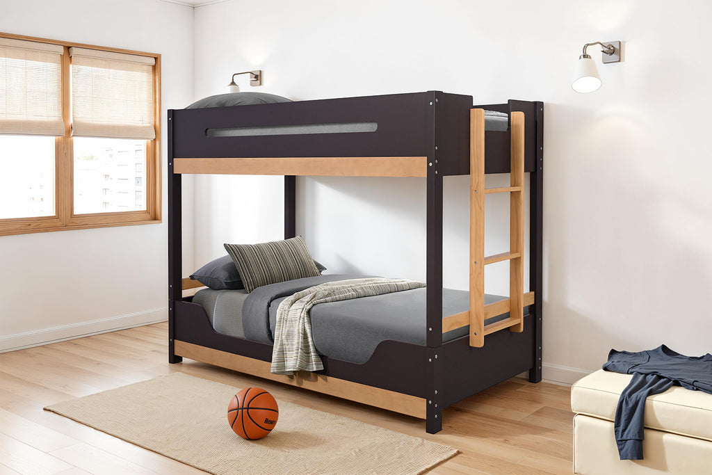 Nestor Bunk Bed - Purple Mauve/Natural