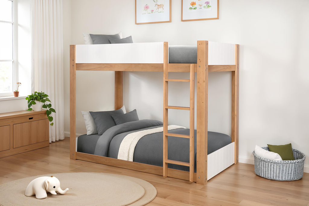 Terri Bunk Bed - White/Natural