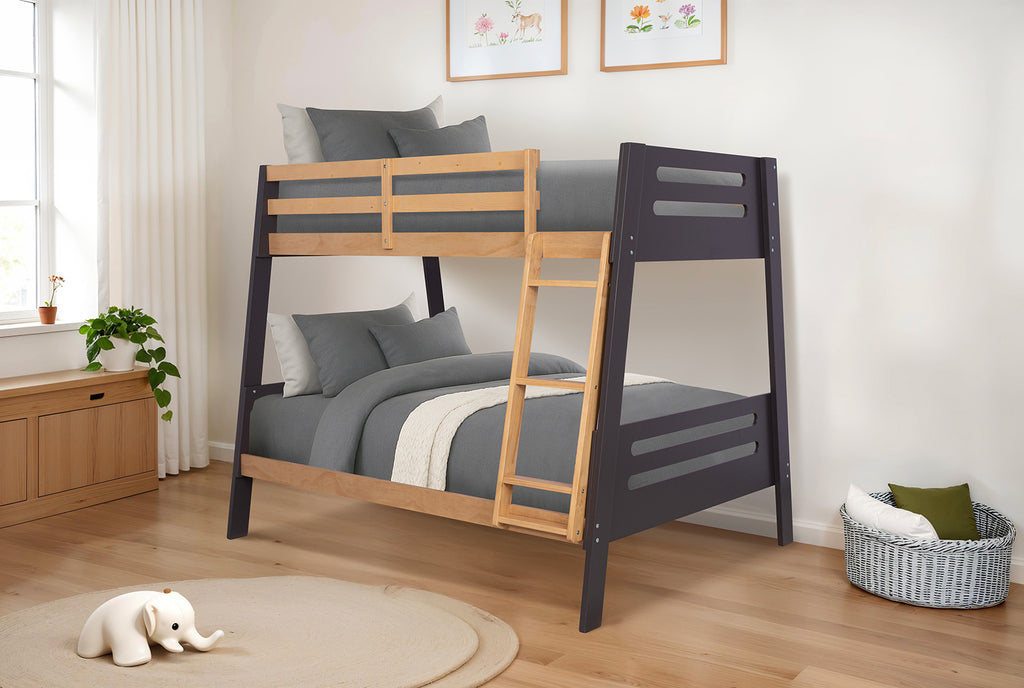 Kallen Bunk Bed - Mauve/Oak