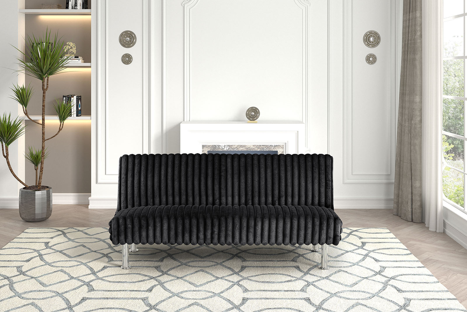 Hinwil Futon Sofa Bed, detail