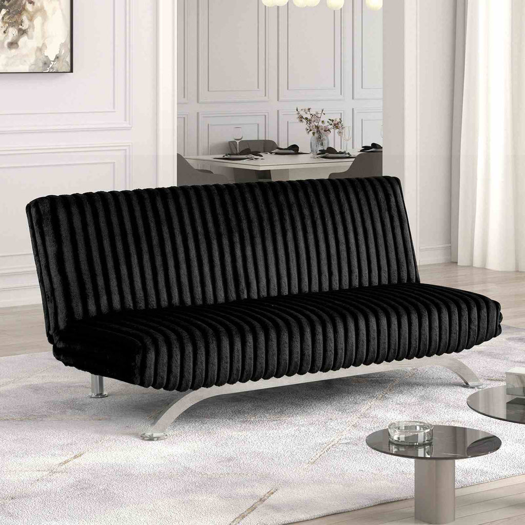 Villeneuve Futon Sofa Bed, Black