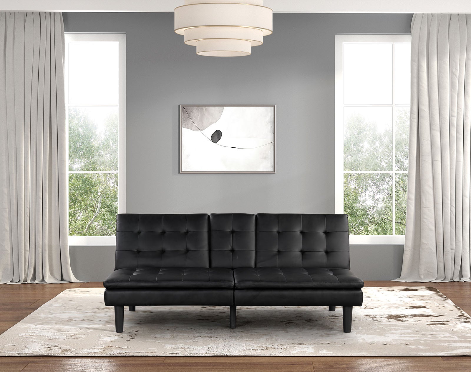 Eidsberg Futon Sofa Bed, drop-down table