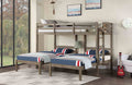 Hortense - Triple Twin Bunk Bed, Warm Gray