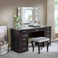 Valentina Vanity w/ Stool, Gray