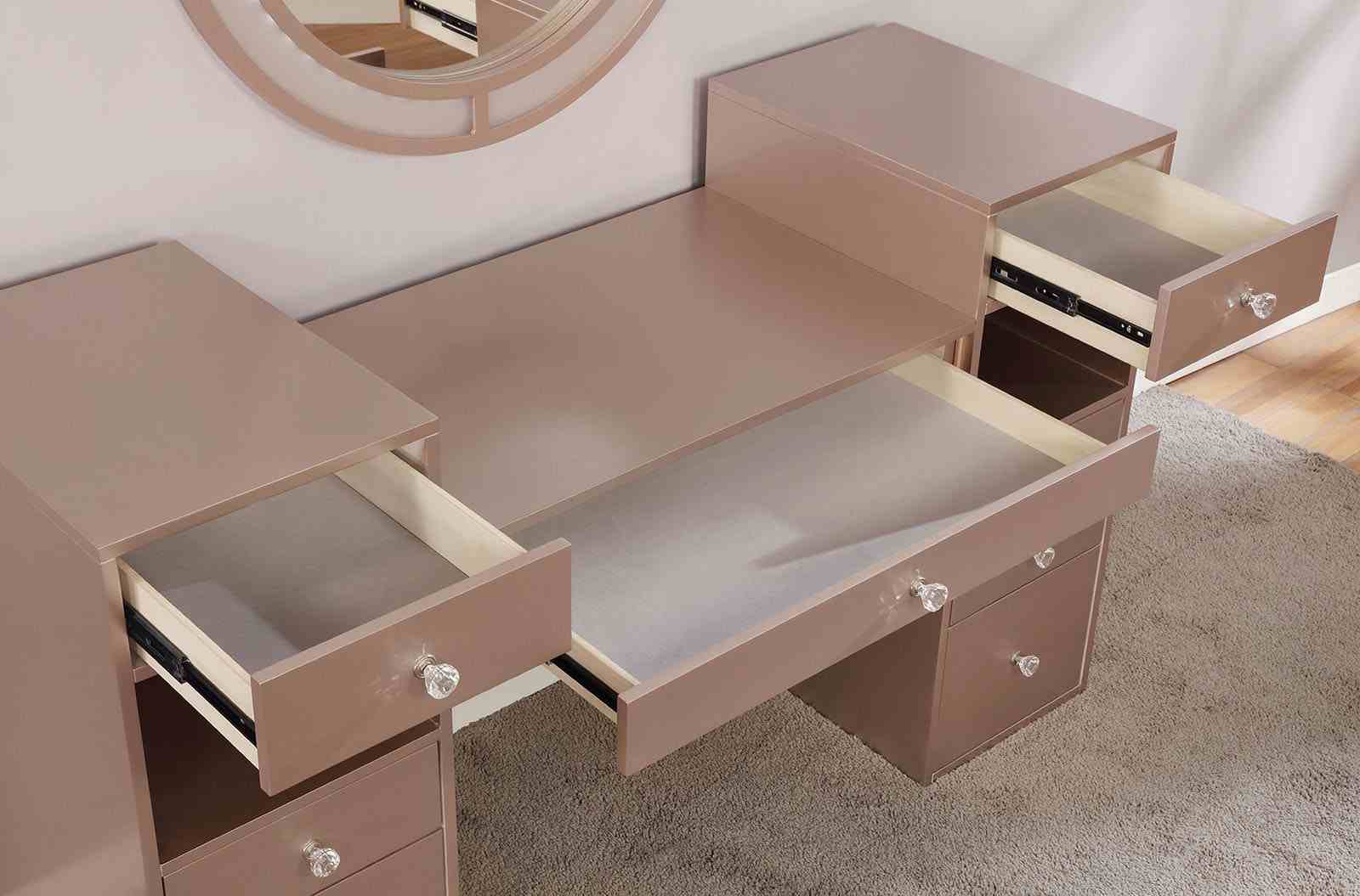 Yasmine - Vanity w/ Stool, Blush