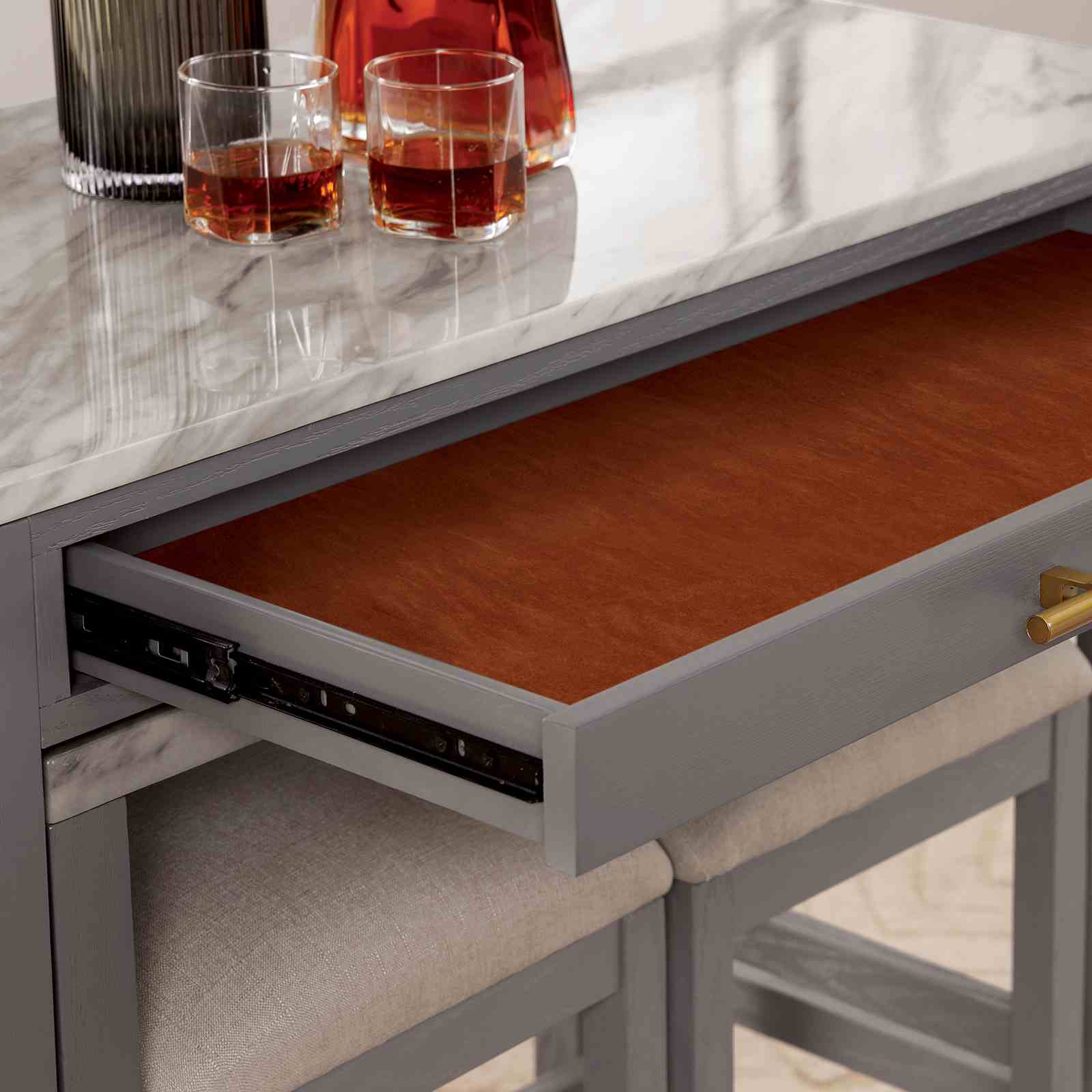 Whitehall - 5 Pc. Counter Ht. Table Set
