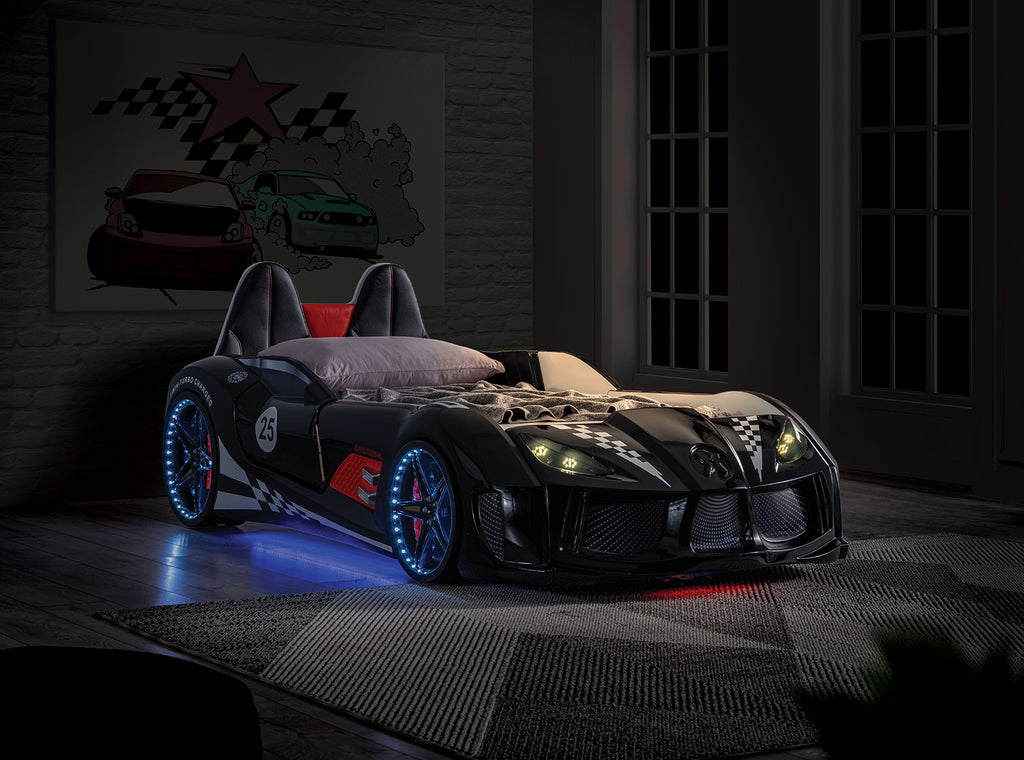 Trackster - Twin Car Bed, Black