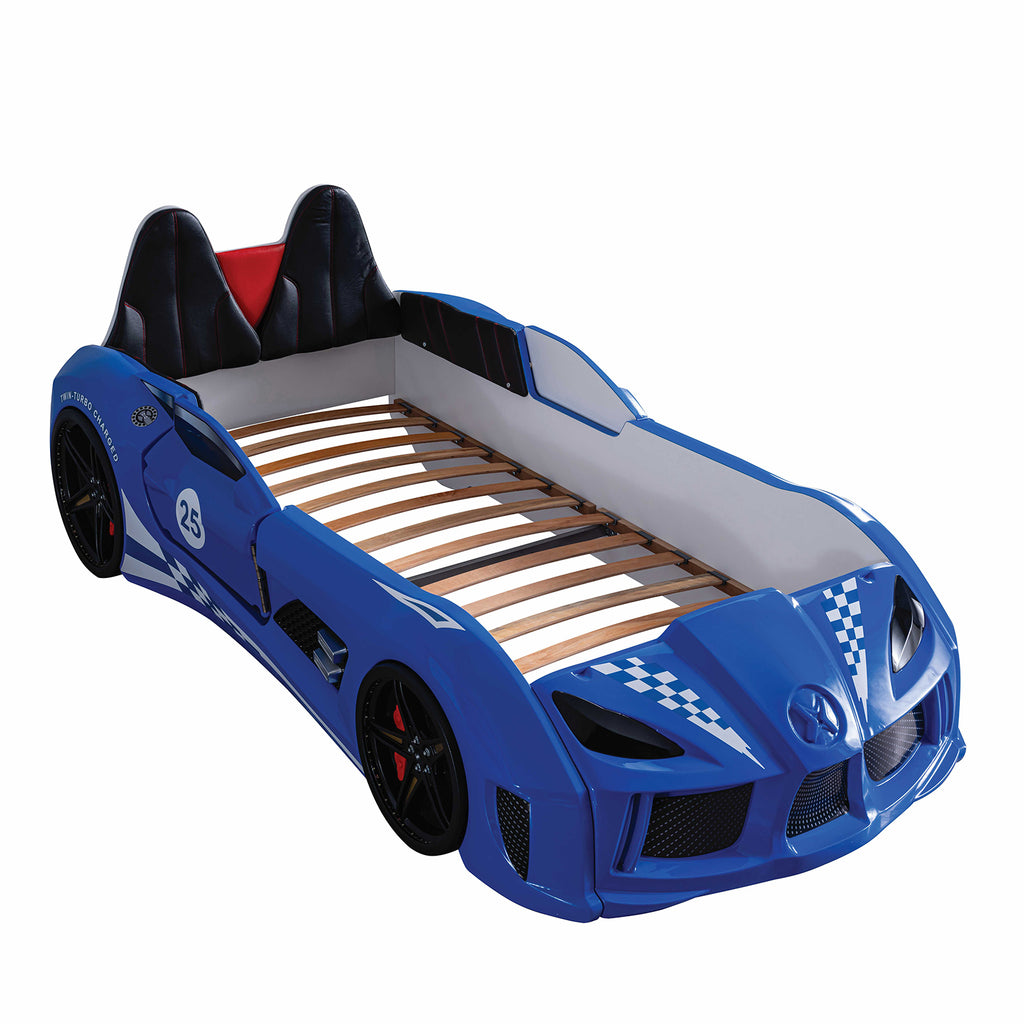 Trackster - Twin Car Bed, Blue