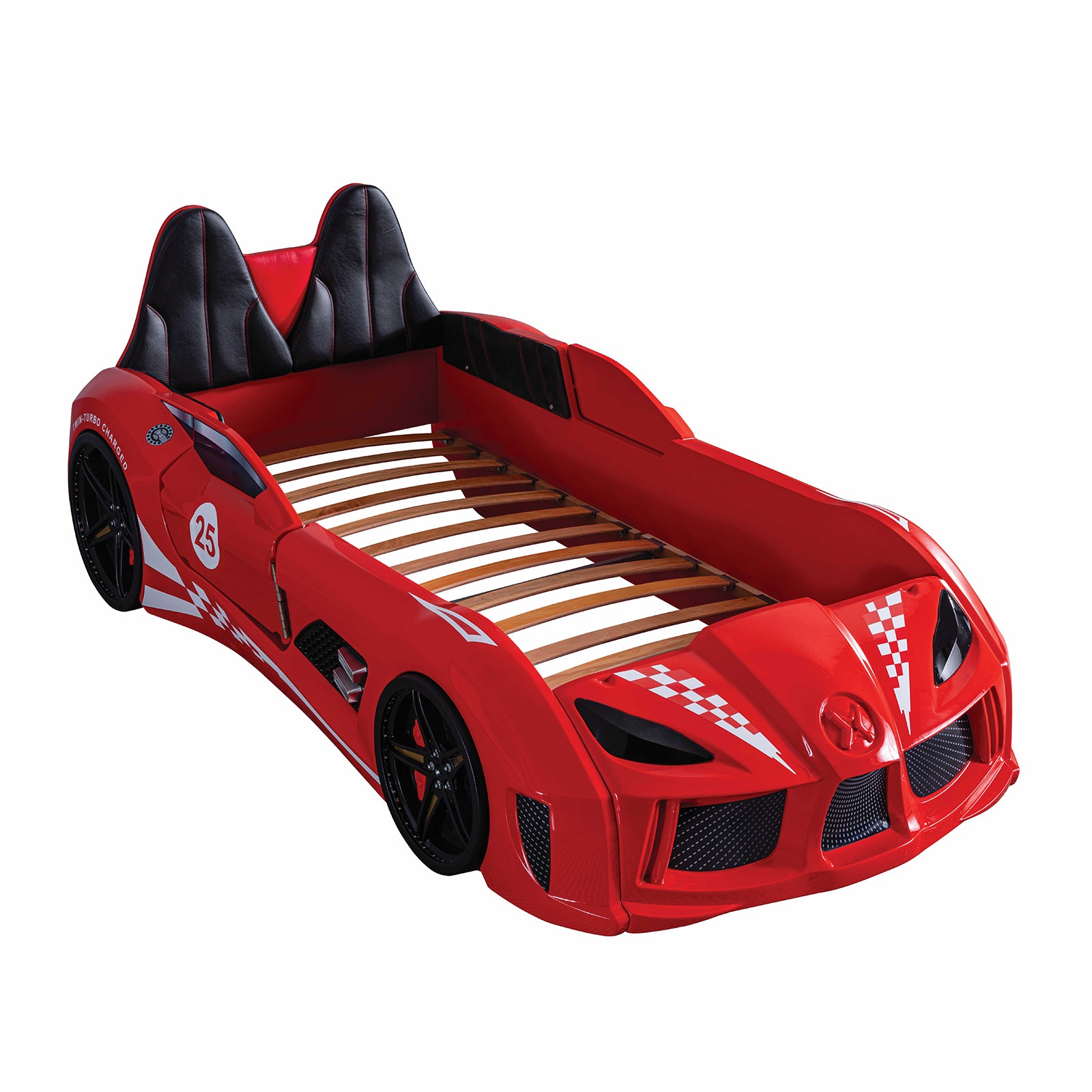 Trackster - Twin Car Bed, Red