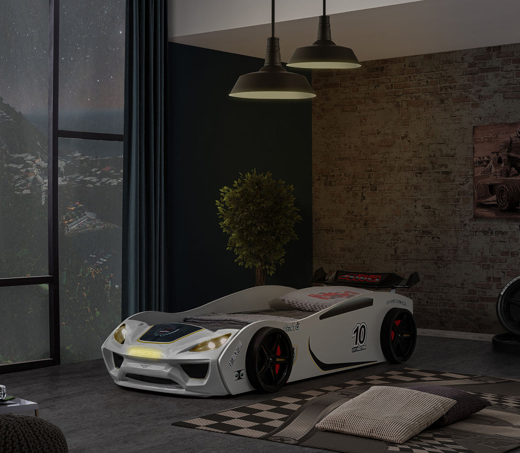 Pacefinder - Car Bed, White