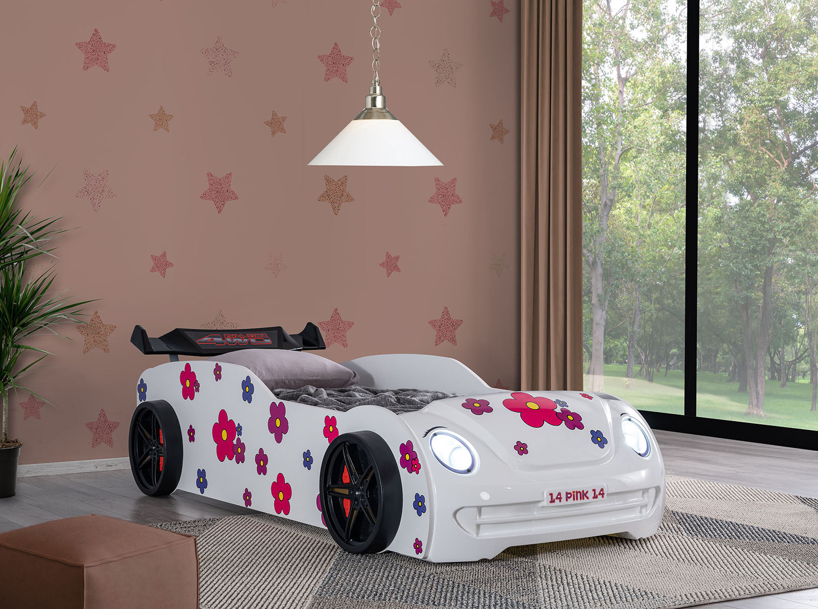 Jourley - Car Bed, White