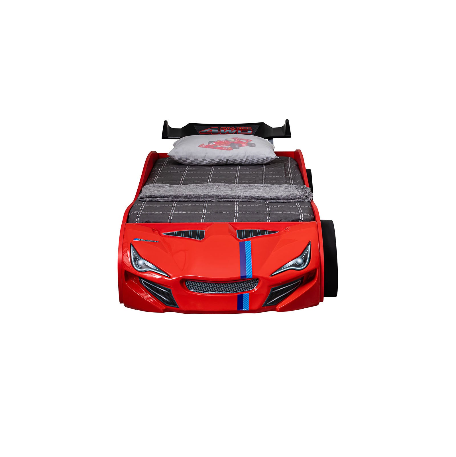 Tracklite - Car Bed w/ Trundle, Red