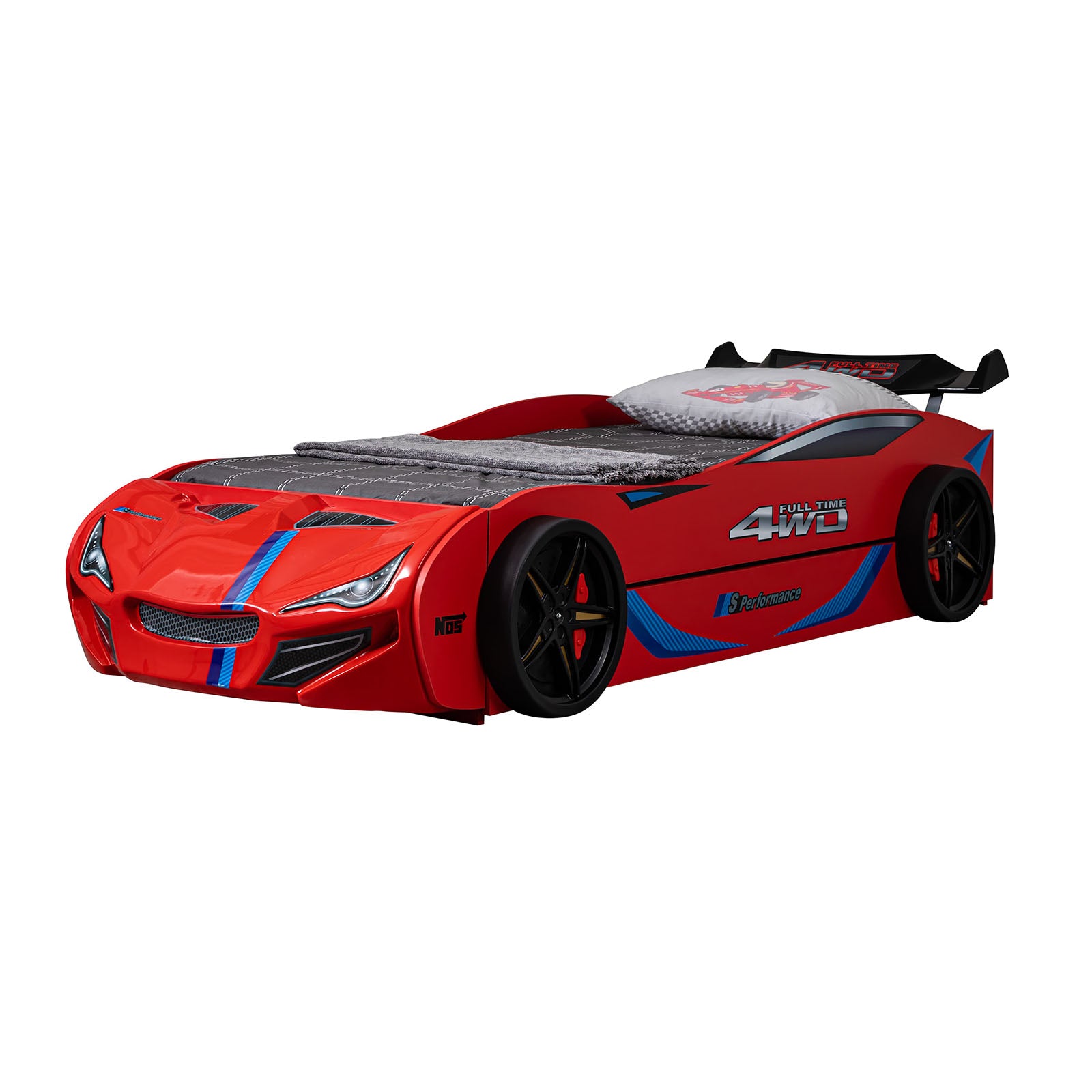 Tracklite - Car Bed w/ Trundle, Red