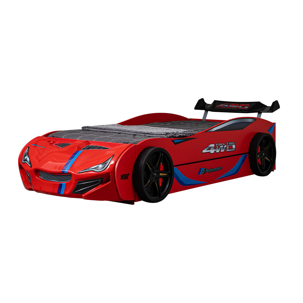 Tracklite - Car Bed w/ Trundle, Red