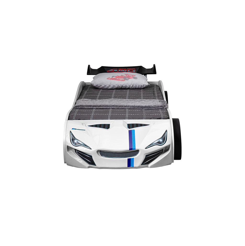 Tracklite - Car Bed w/ Trundle, White