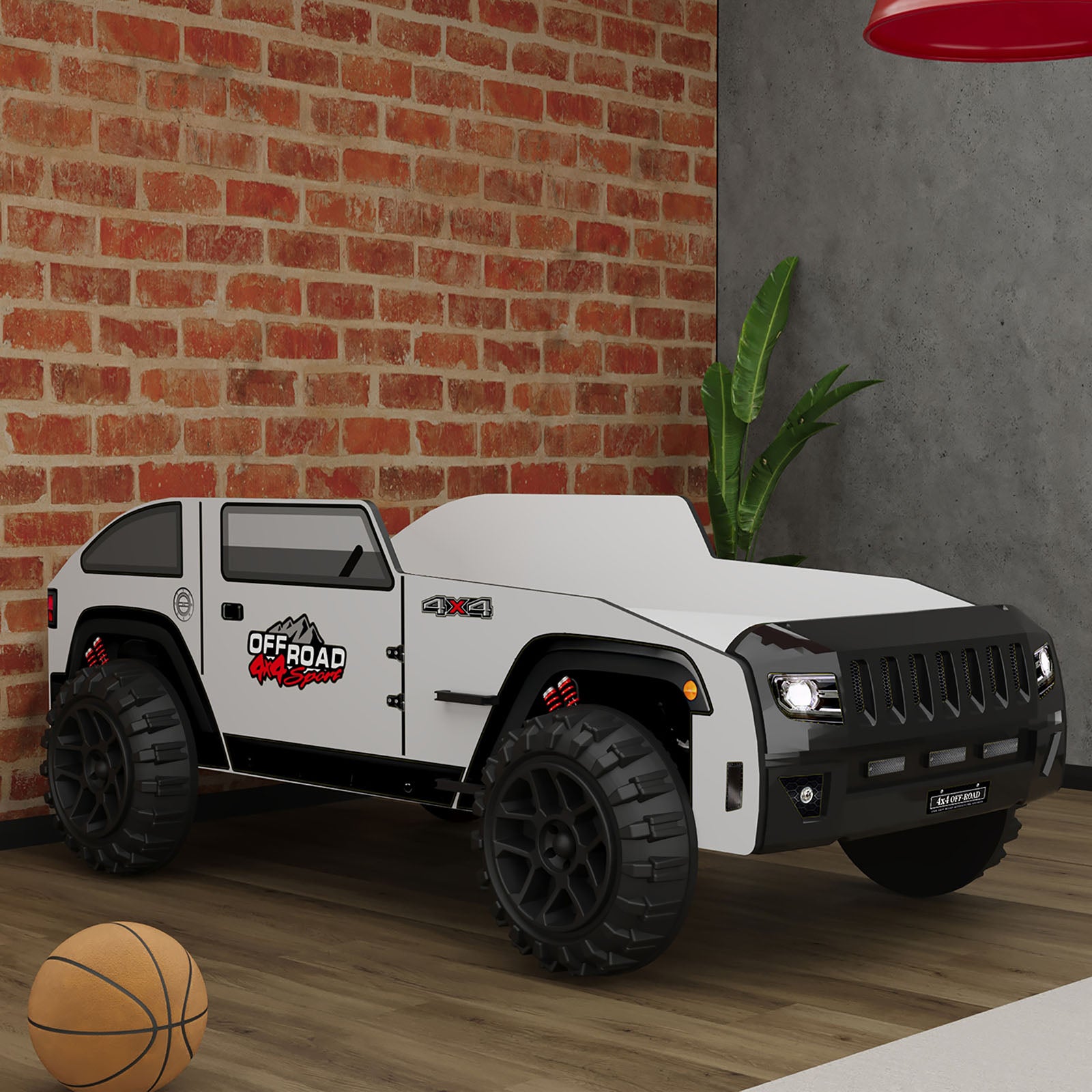 Overlander - Car Bed, Black/White