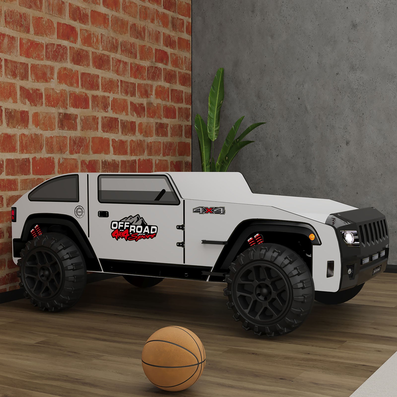 Overlander - Car Bed, Black/White