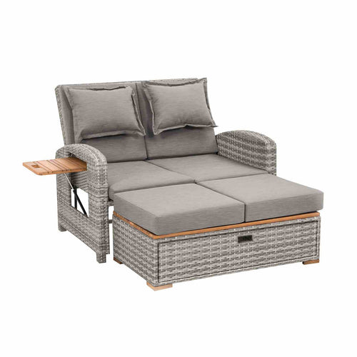 Bahia Tobago Reclining Chaise Lounge, Gray