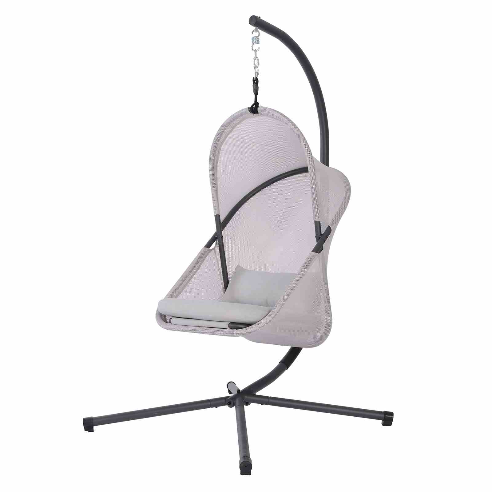 Crush Swing Chair, Light Gray