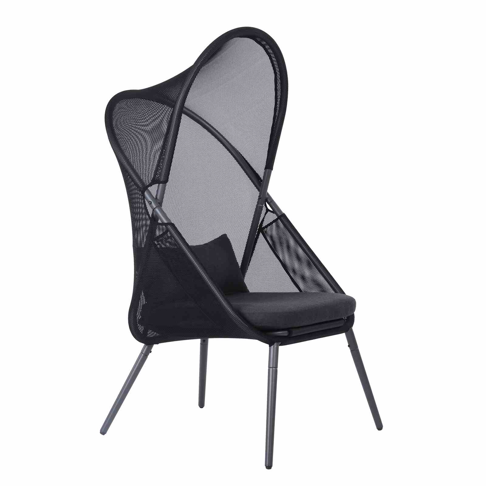 Alverta Foldable Chair, Black