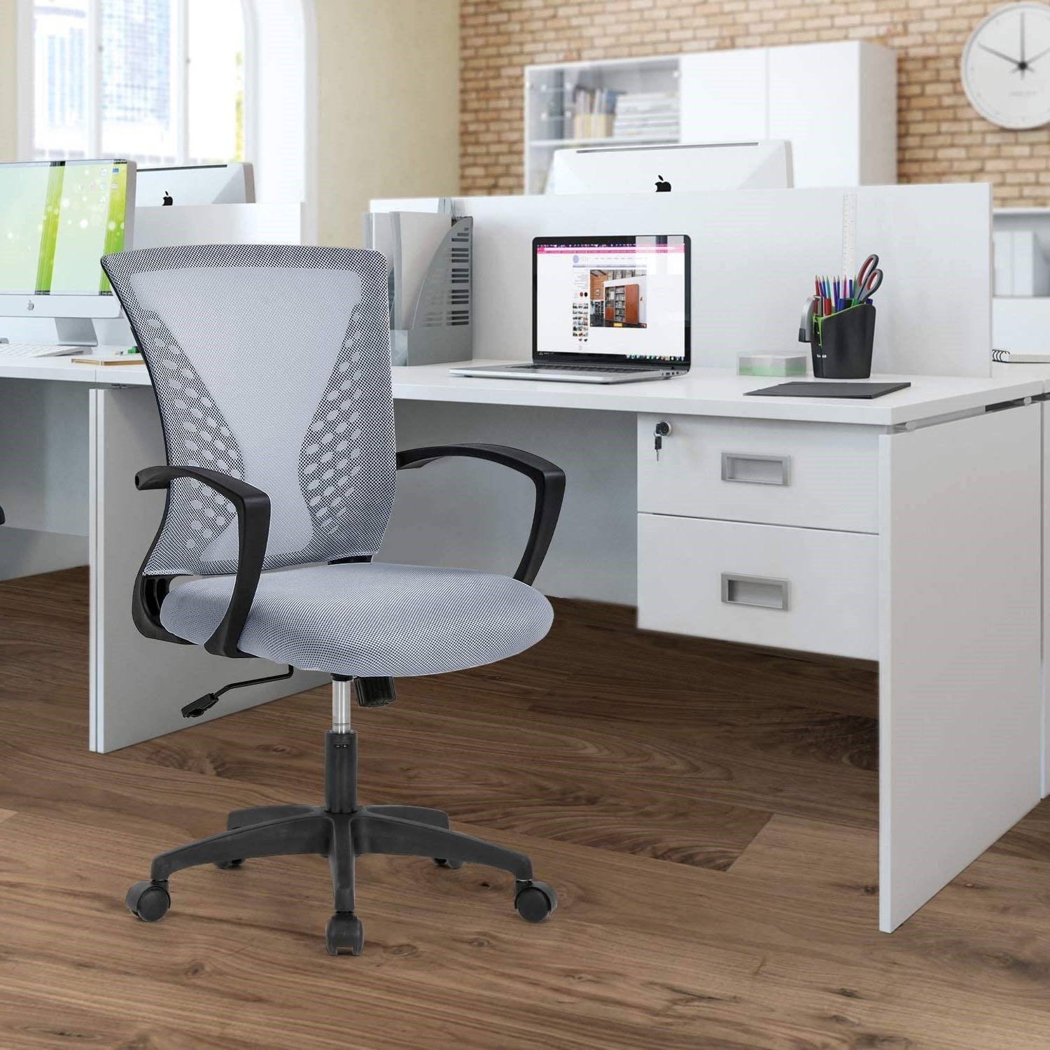 Mesh office chair detail