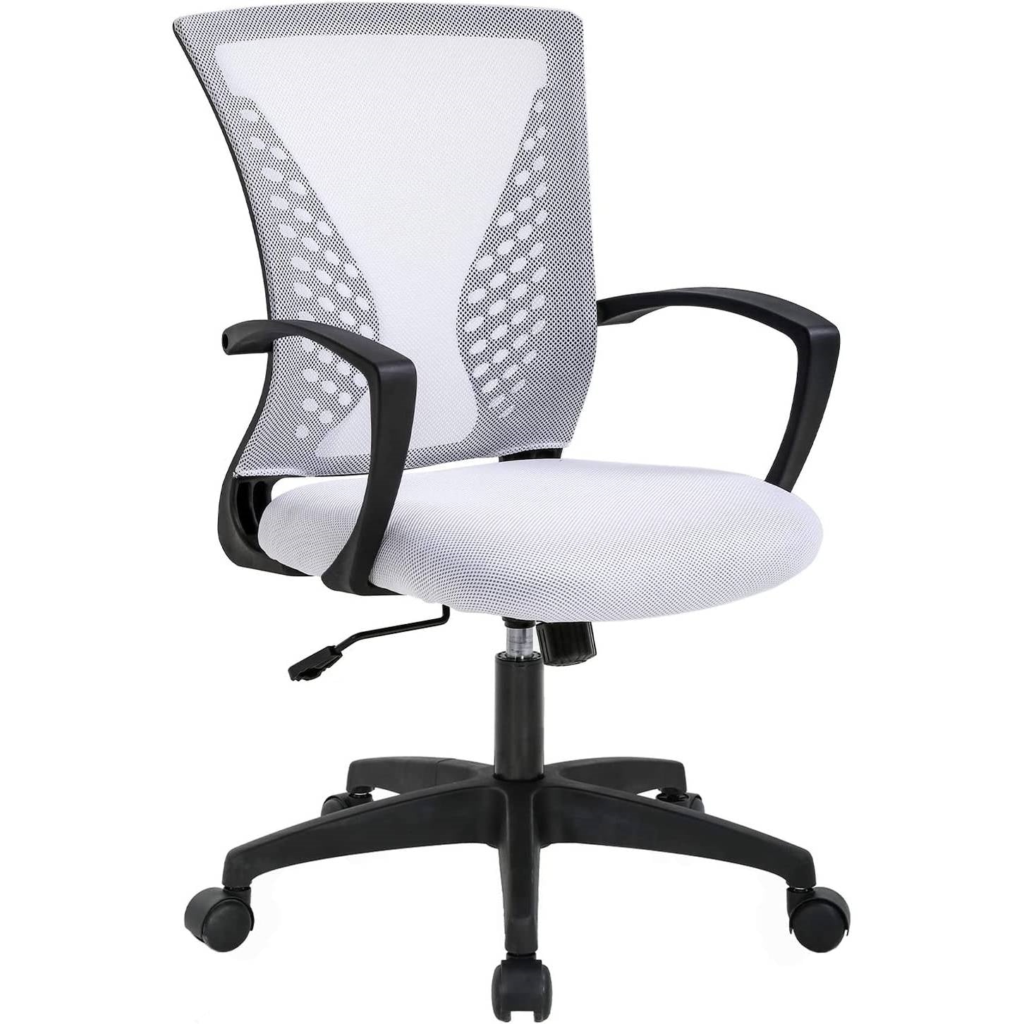 Mid-Back Ergonomic Mesh Office Chair, White