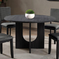 Oberto Round Dining Table - Dark Gray