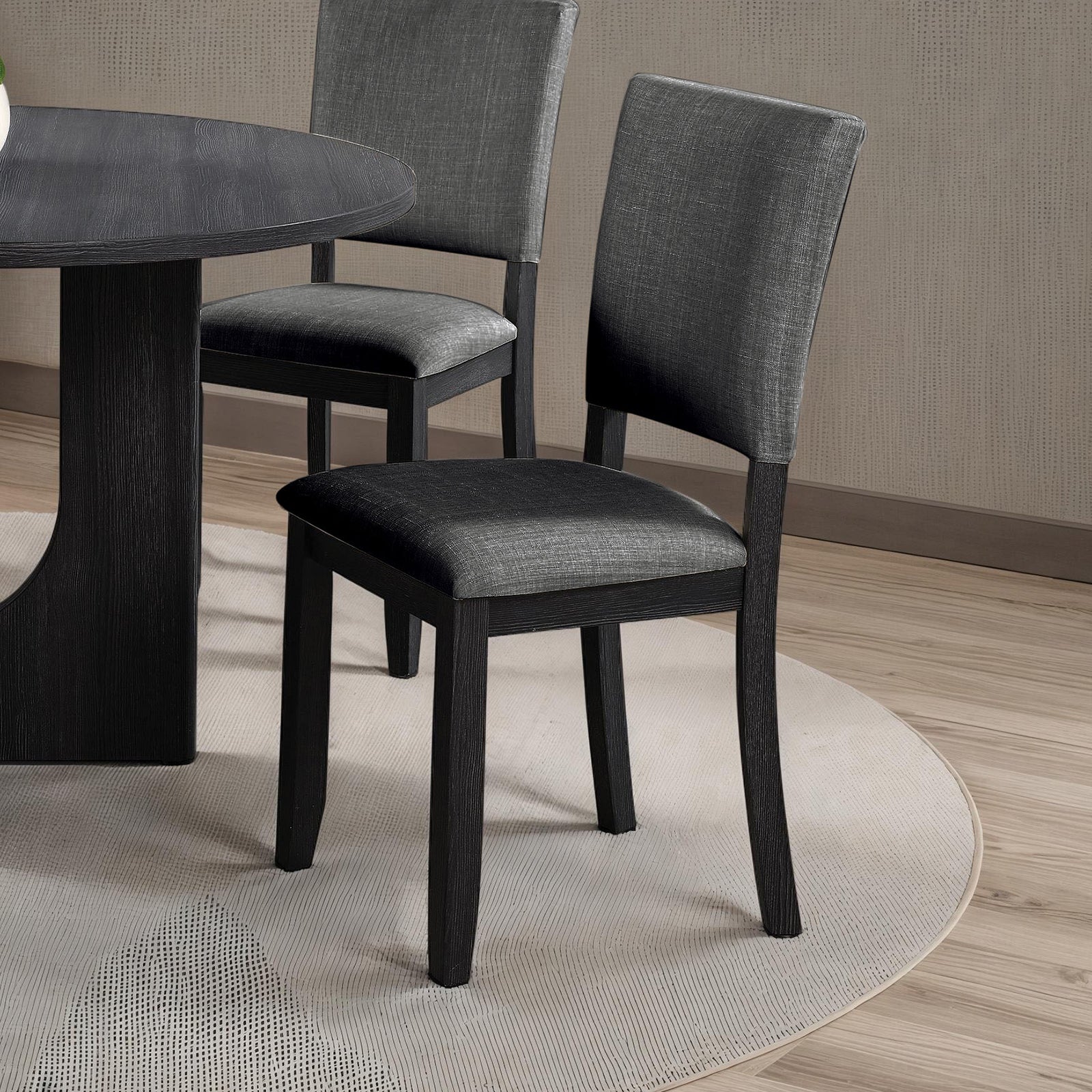 Oberto - Side Chair (4/CTN), Dark Gray