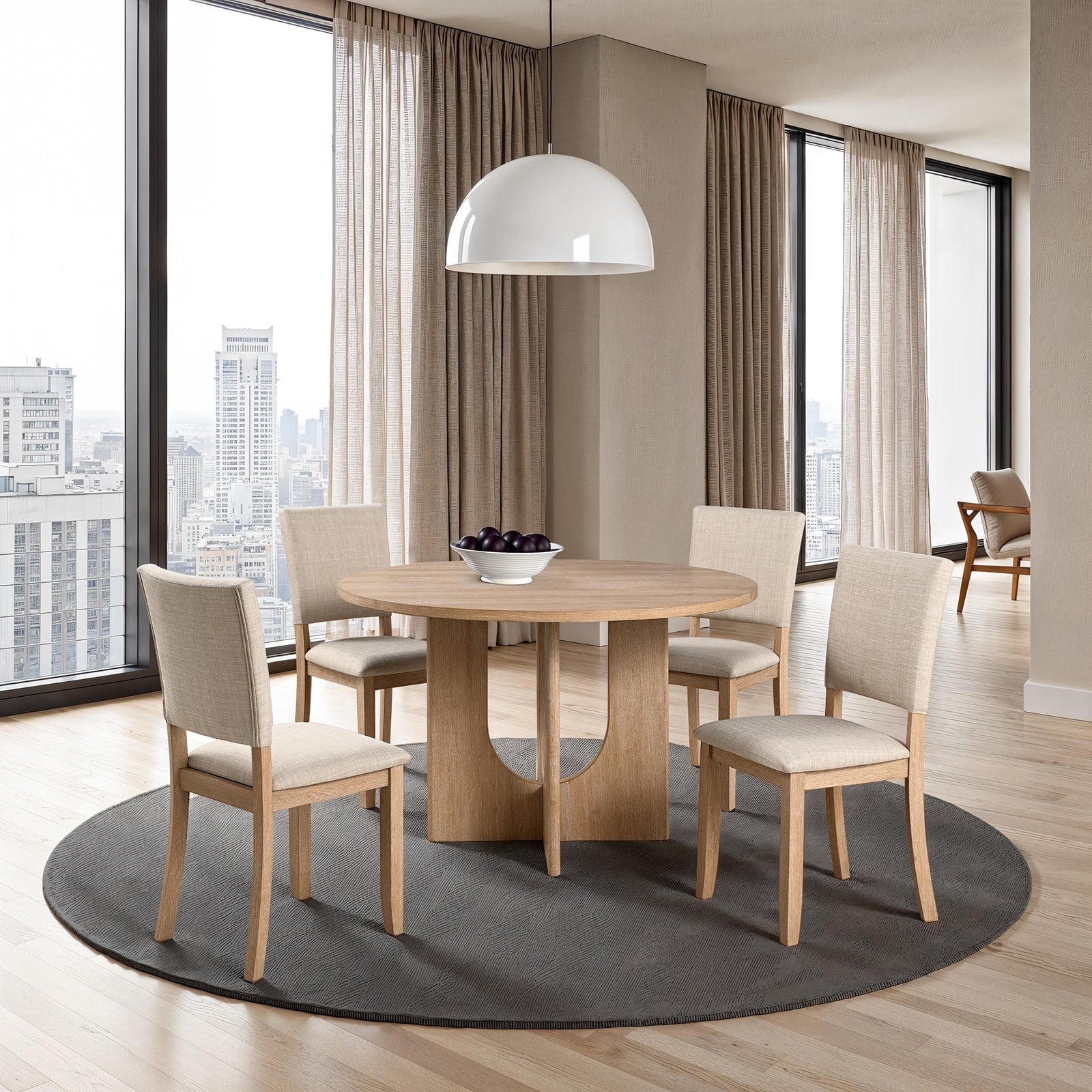 Oberto - Side Chair (4/CTN), Natural