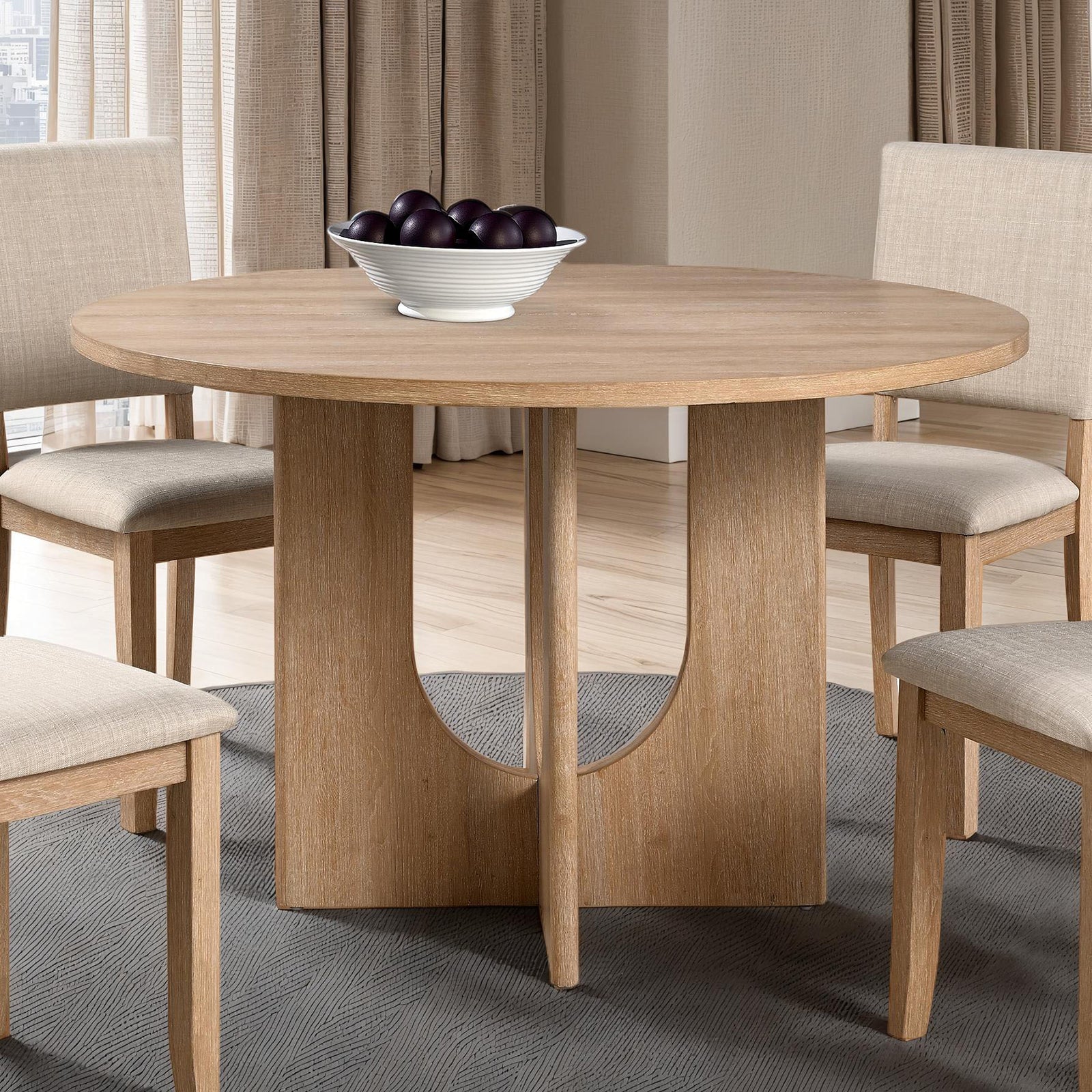 Oberto Round Dining Table - Natural