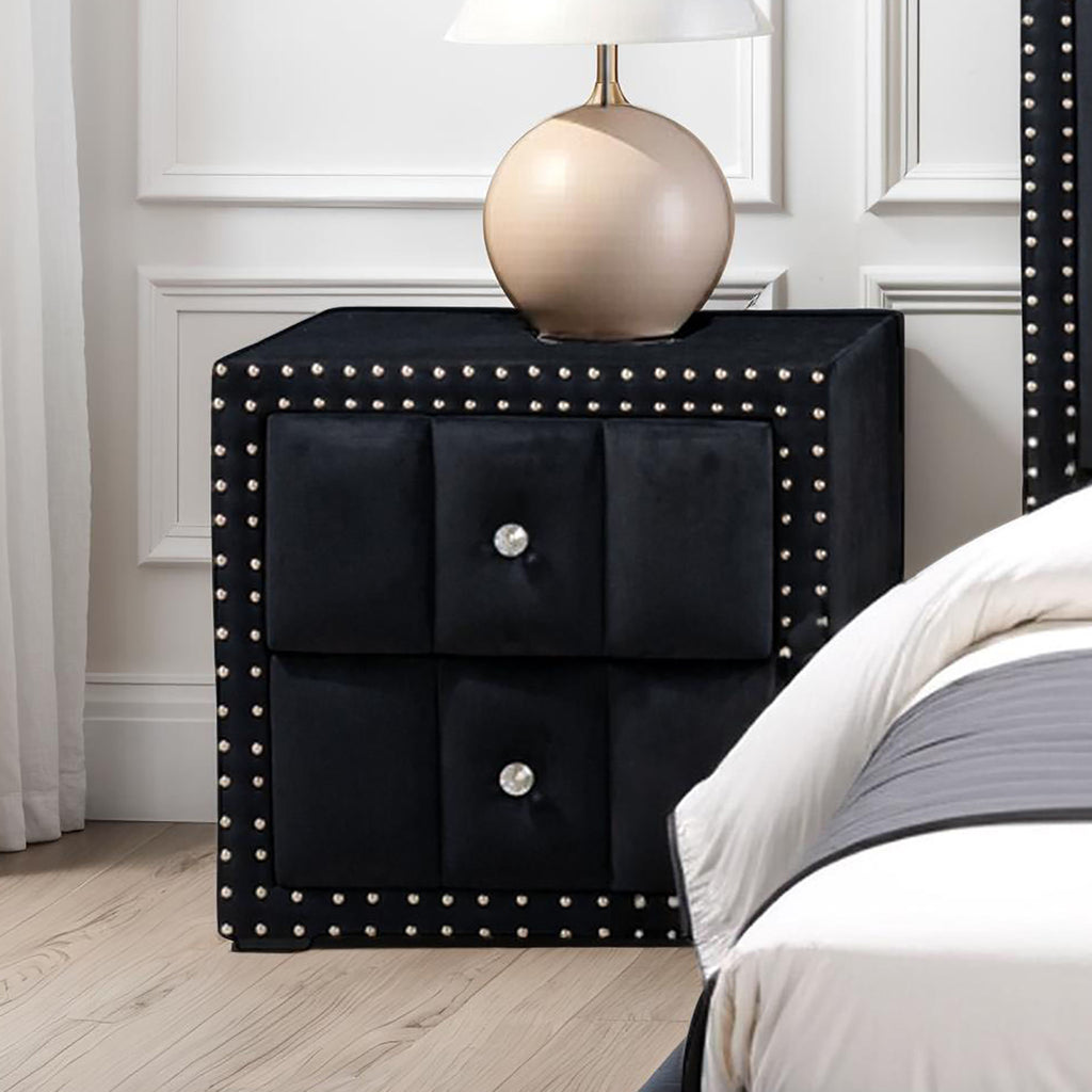 Farese - Nightstand, Black