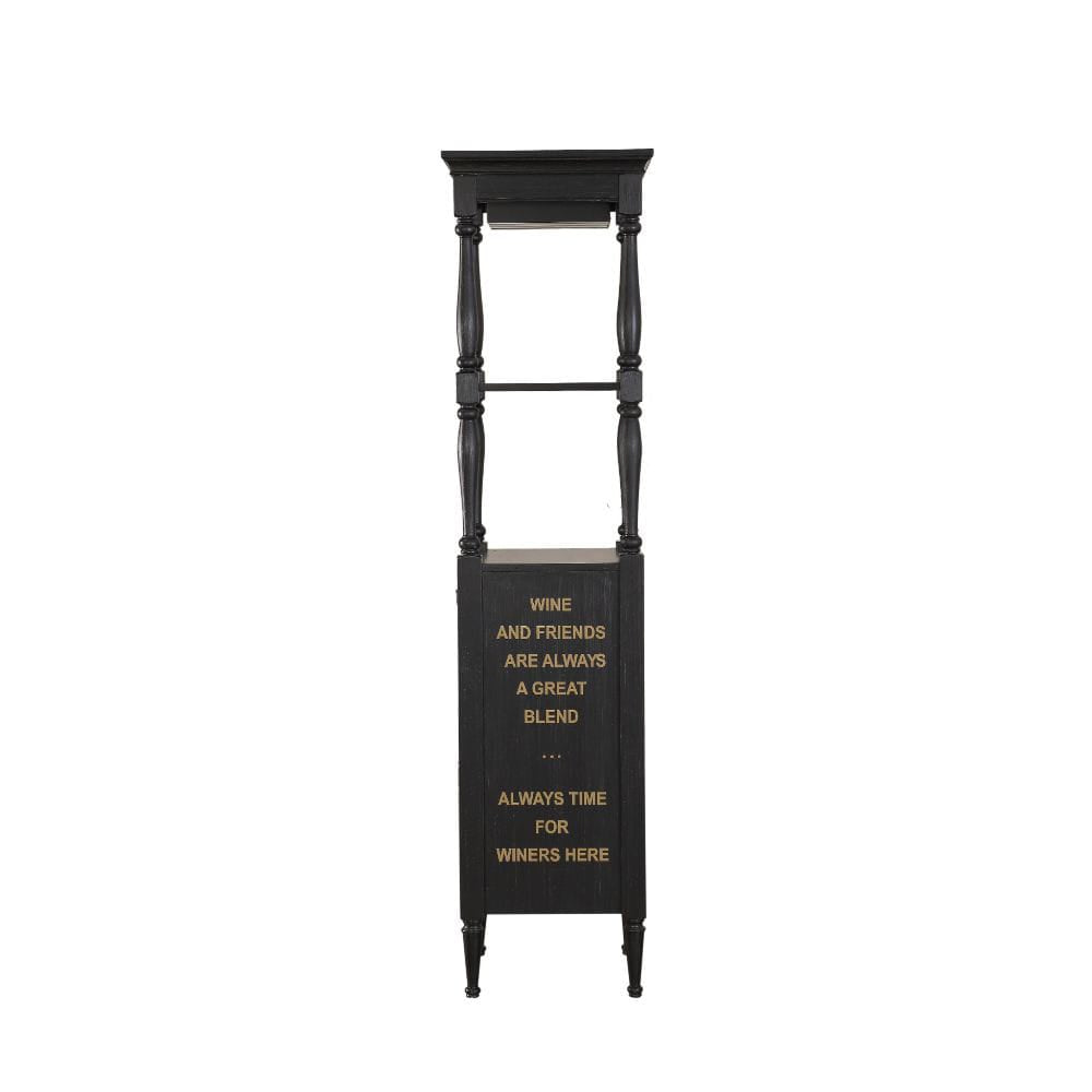 Anthony Wine Cabinet 97464 in Antique Black