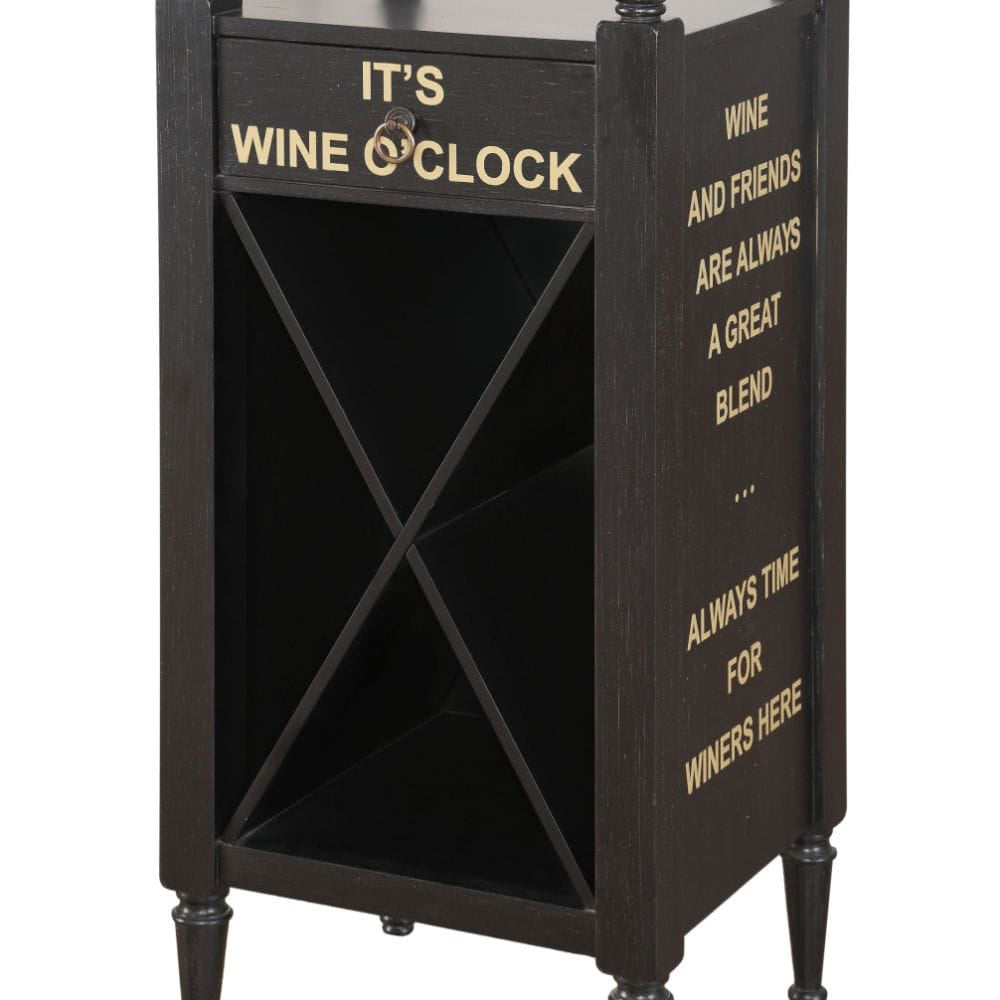 Anthony Wine Cabinet 97464 in Antique Black