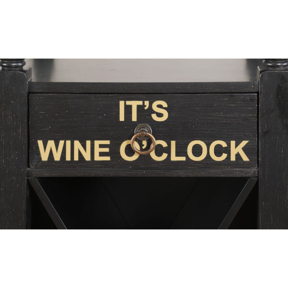 Anthony Wine Cabinet 97464 in Antique Black