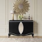 Ashor Console Cabinet AC02599 in Black Finish