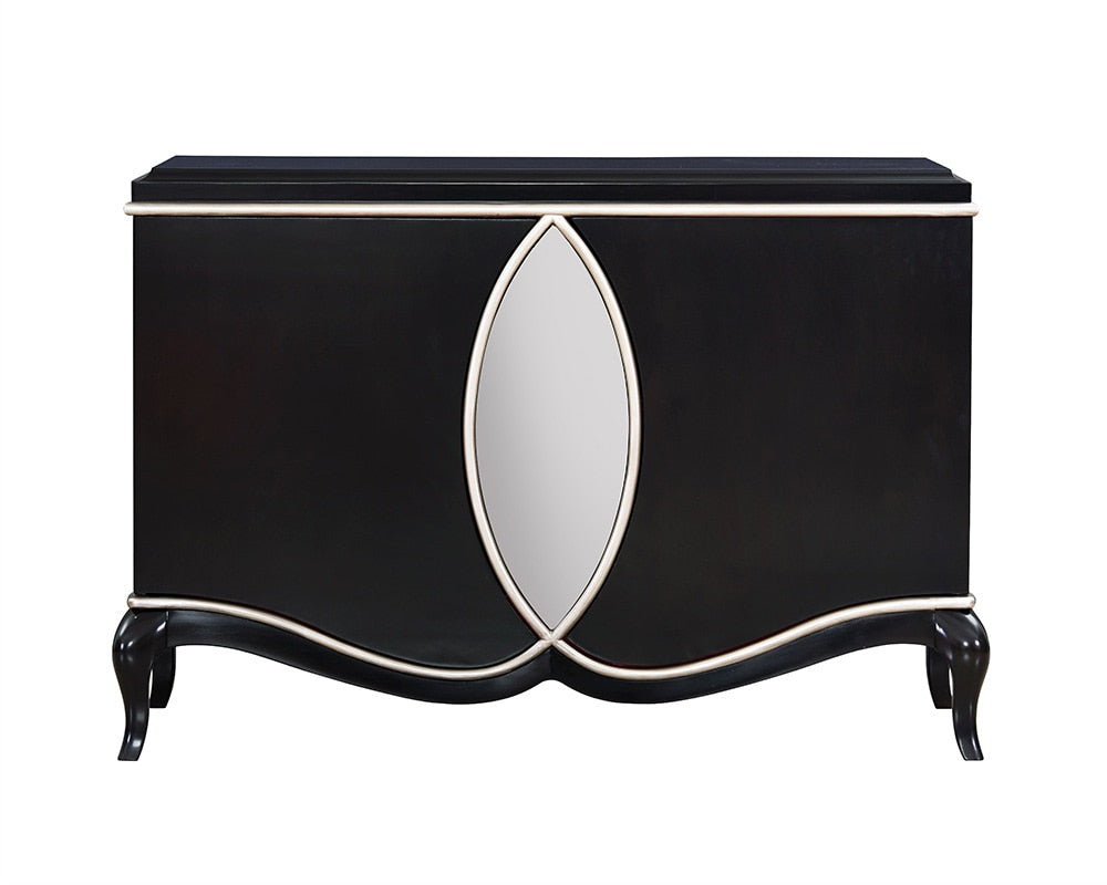 Ashor Console Cabinet AC02599 in Black Finish