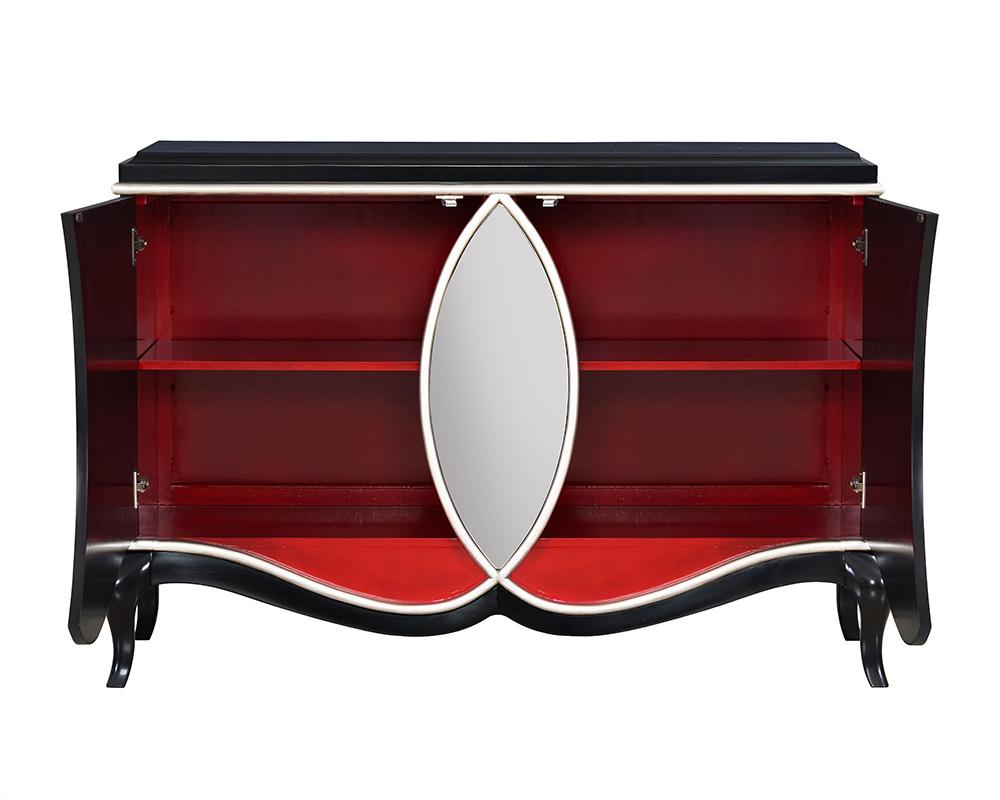 Ashor Console Cabinet AC02599 in Black Finish