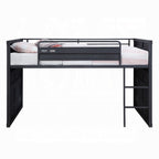 Cargo Twin Loft Bed with Slide 38305 in Gunmetal