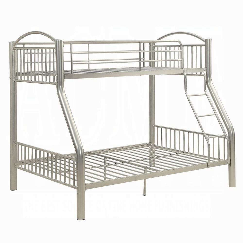 Cayelynn Twin/Full Bunk Bed 37380SI in Silver
