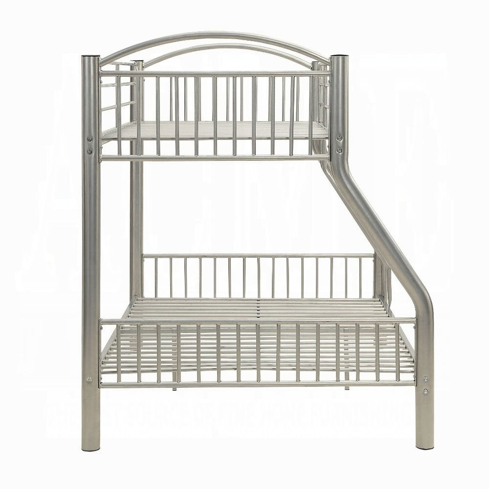 Cayelynn Twin/Full Bunk Bed 37380SI in Silver