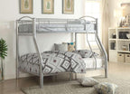 Cayelynn Twin/Full Bunk Bed 37380SI in Silver