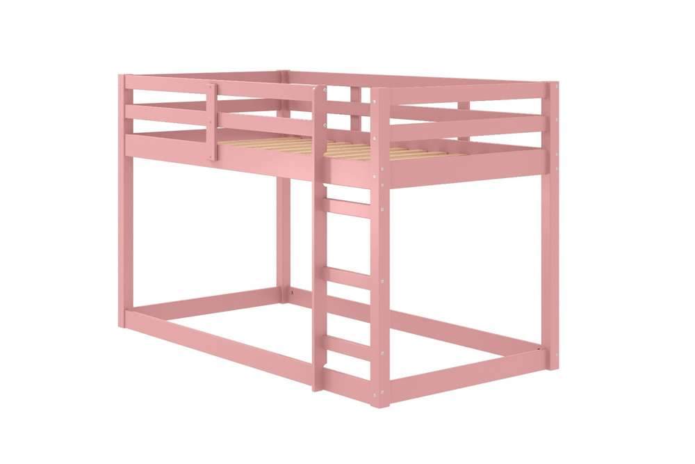 Gaston II Twin Loft Bed BD00768 in Pink Finish