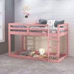 Gaston II Twin Loft Bed BD00768 in Pink Finish