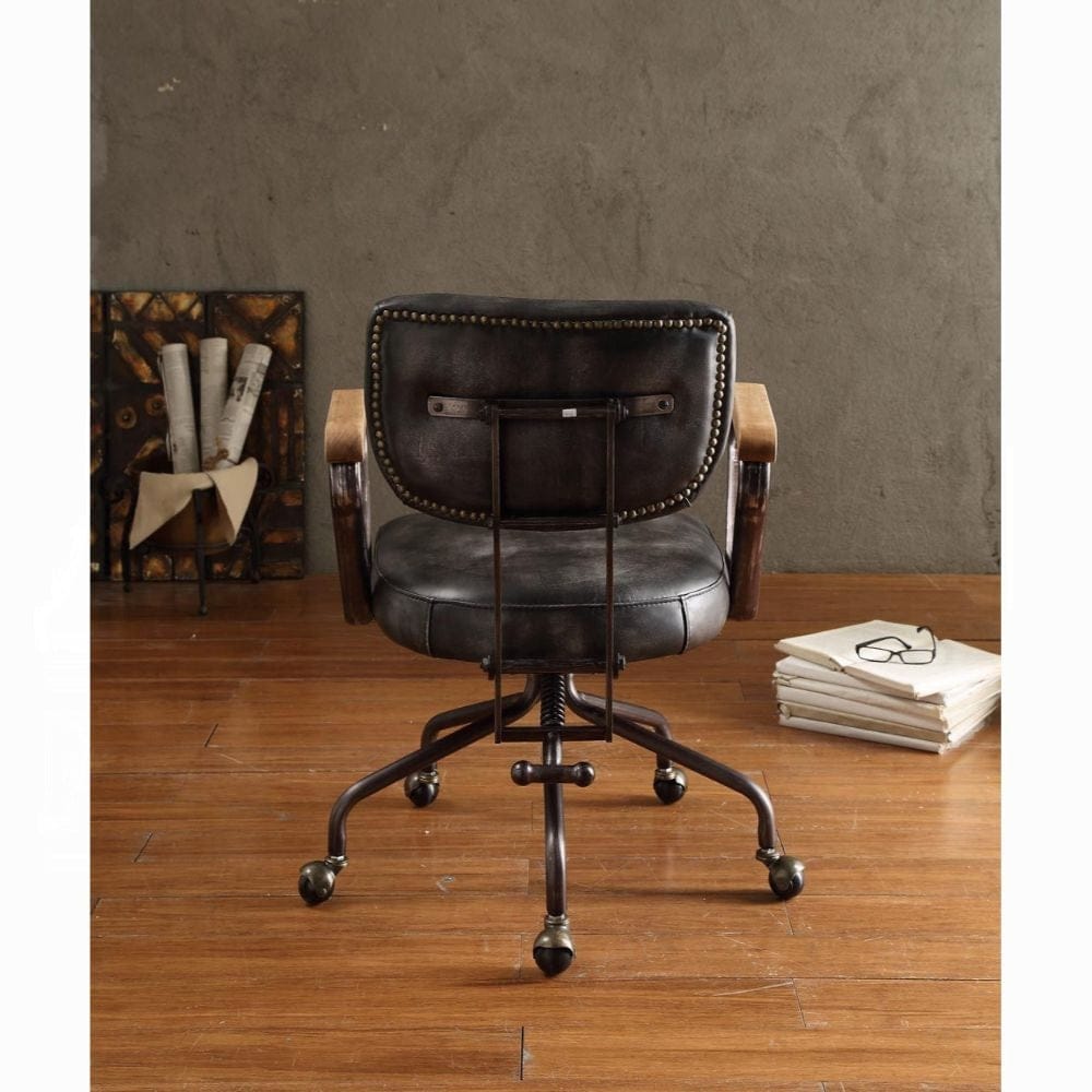 ACME Furniture Hallie Executive Office Chair in Vintage Black