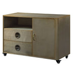 Jennavieve Cabinet 92551 in Gold Aluminum