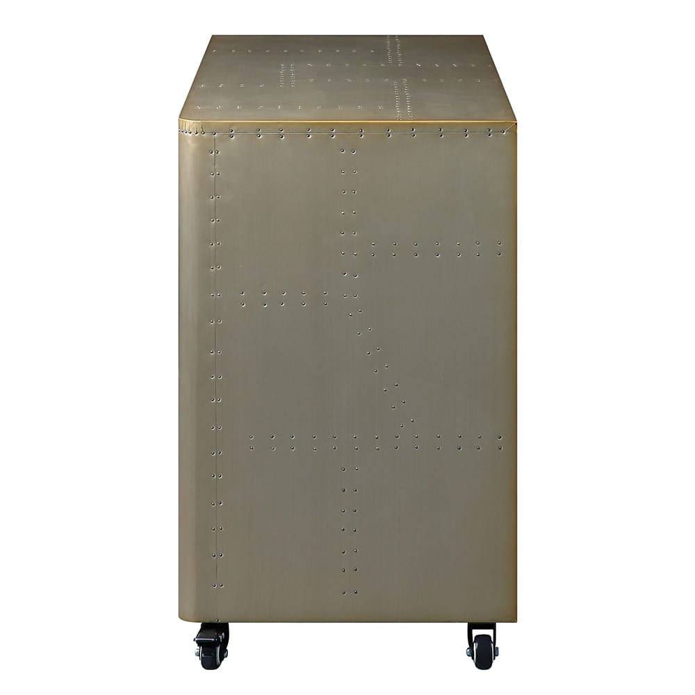Jennavieve Cabinet 92551 in Gold Aluminum