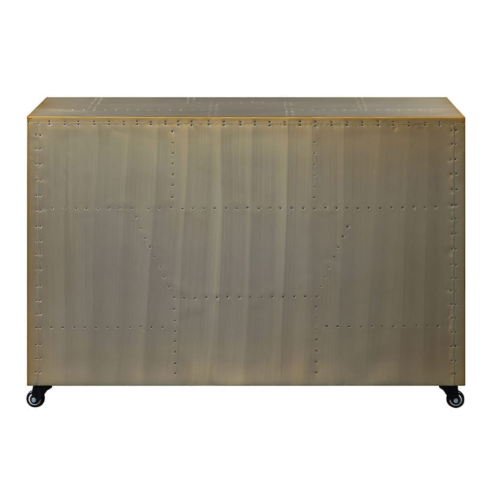 Jennavieve Cabinet 92551 in Gold Aluminum